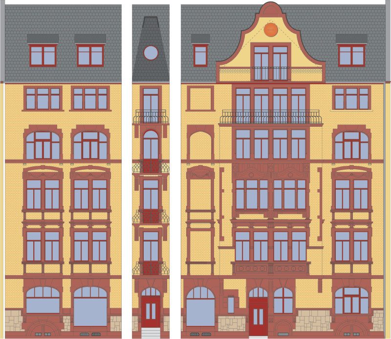 Neckarstrasse 1 Aufriss Neckarstrasse 1 Aufriss